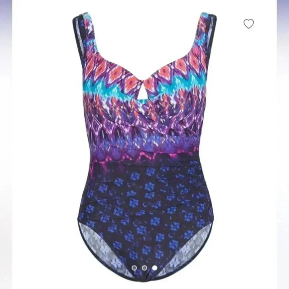 NEW Miraclesuit Bella Alba Escape Underwire One-Piece Swimsuit size 16 - Picture 8 of 8